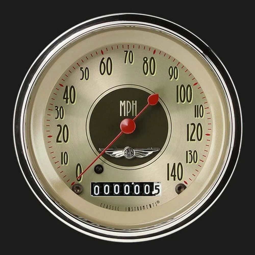 All American Nickel 3 3_8_ Speedometer AN55SHC